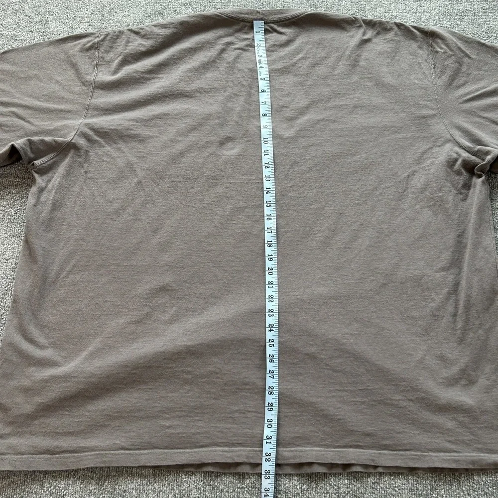Carhartt Shirt Mens 4XL Grey Original Fit Heavyweight Cotton Pocket‎ T-shirt Big - Picture 6 of 8